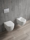 Coppia di Sanitari Sospesi della Serie Sophia Completa di WC, Bidet, Sedile Softclose e Fissaggi