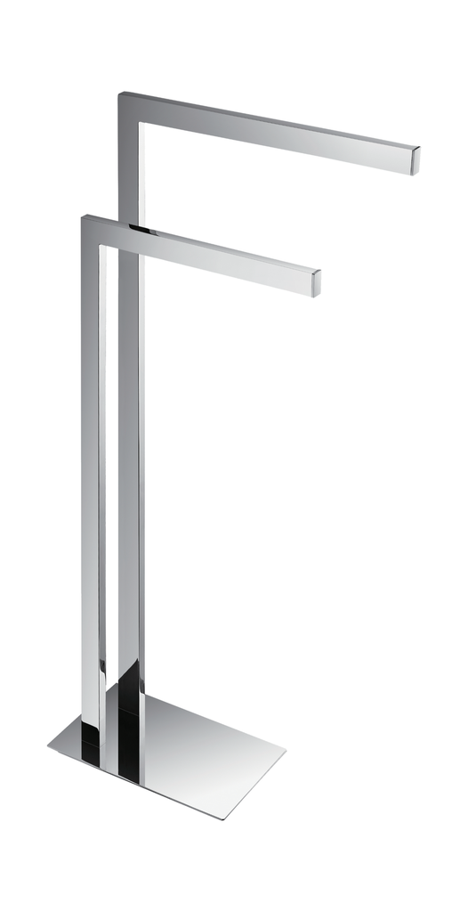 Chromed Brass and Stainless Steel 304 Free Standing Towel Rack of the Skyline Serie