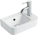 Lavabo Sospeso 37x24.5xH14cm Monoforo della Serie XS